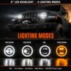 Backside view of jeep gladiator headlights showing heat dissipation design and electrical connector interface