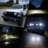 Jeep Wrangler JL headlights multi angle showcase daytime and nighttime views