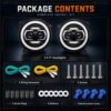 Jeep Wrangler JL headlights complete package contents with wiring harnesses and hardware