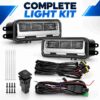 2022-2026 Tundra LED fog light complete kit with pair wiring harness switch cable ties and mounting screws