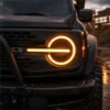 Ford Bronco LED Headlights 2021-2026 with Sequential Turn Signals & Dual-Color DRL
